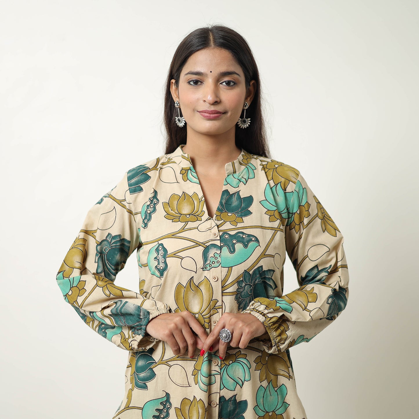 Straight Cotton Kalamkari Kurta 03