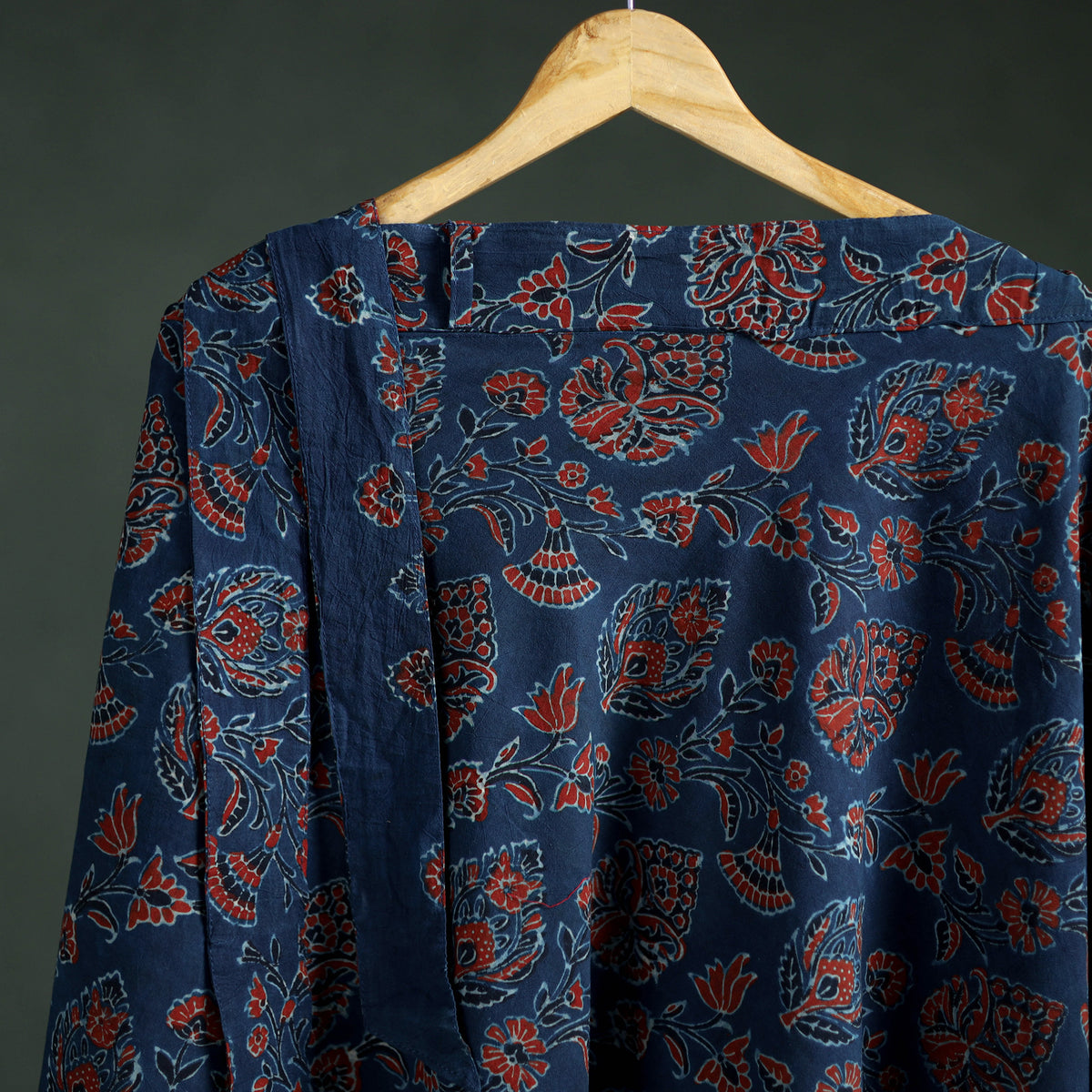 Ajrakh Hand Block Print Cotton Wrap Around Skirt 35