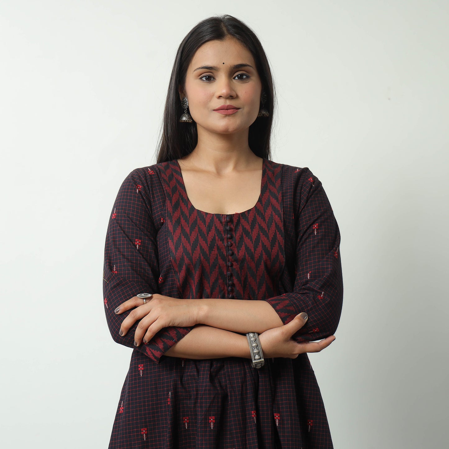 jacquard kurta