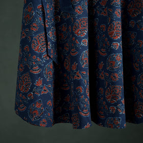 Ajrakh Hand Block Print Cotton Wrap Around Skirt 35