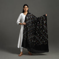 Black - Kutch Tie & Dye Cotton Bandhani Dupatta 08