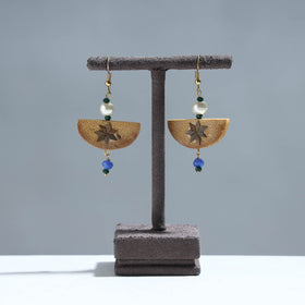  Handcrafted Semi Circle Shaped Bamboo Earrings 