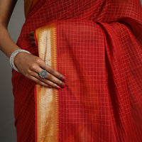 Checks Zari Dobby Cotton Handloom Saree 26