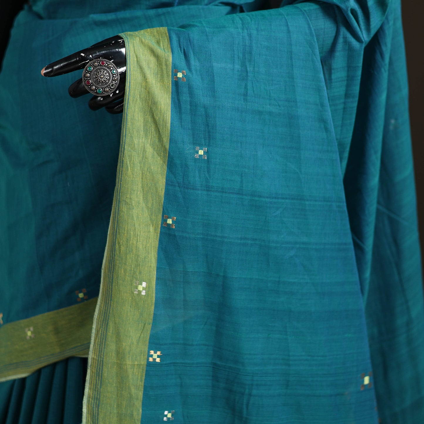 Godavari Jamdani 5 Square Buti Pure Handloom Cotton Saree 29
