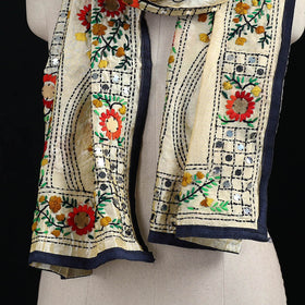 Ranihati Chanderi Silk Hand Embroidered Stole 80