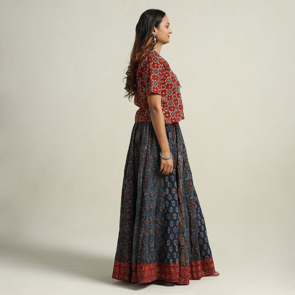 Ajrakh Patchwork Skirt 