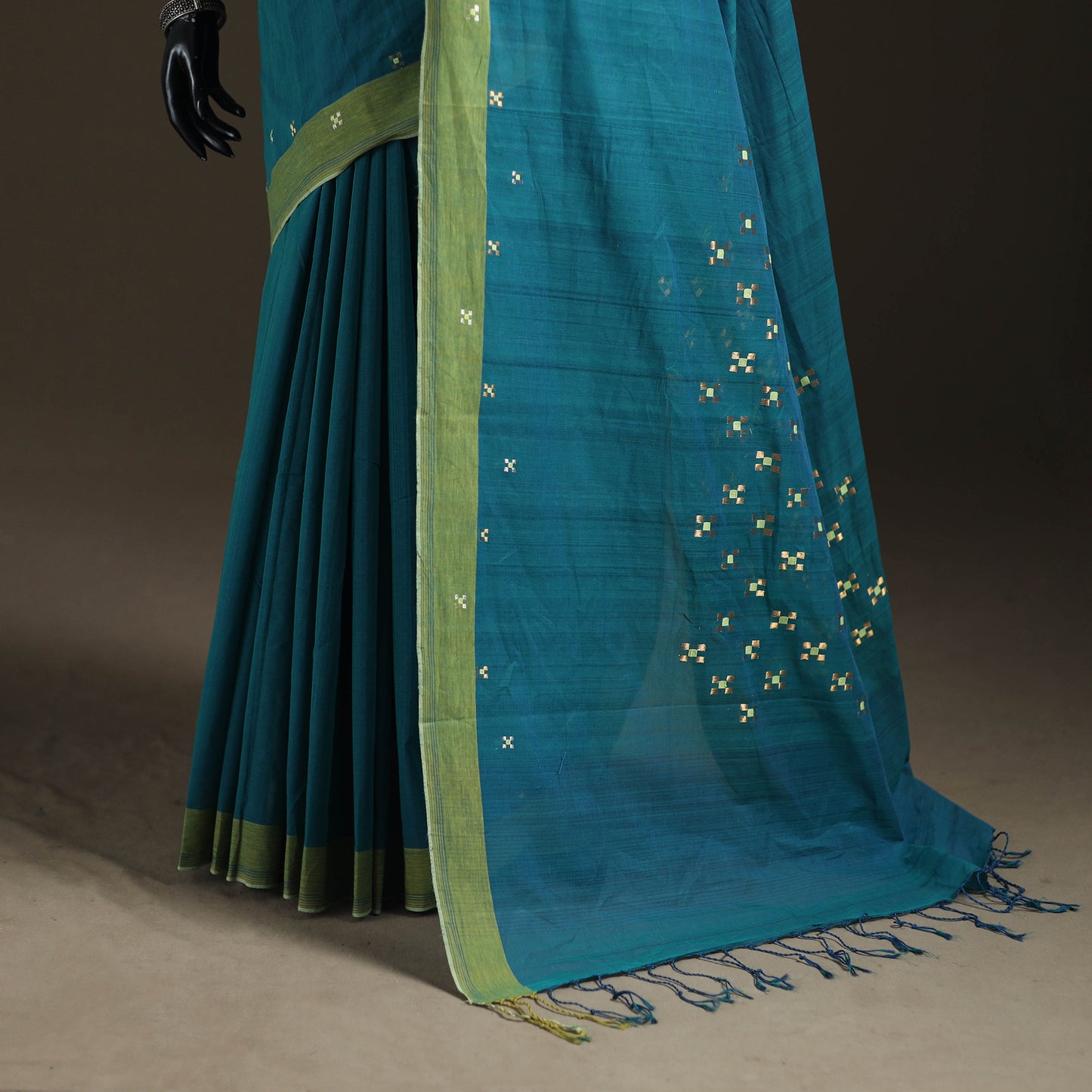 Godavari Jamdani 5 Square Buti Pure Handloom Cotton Saree 29