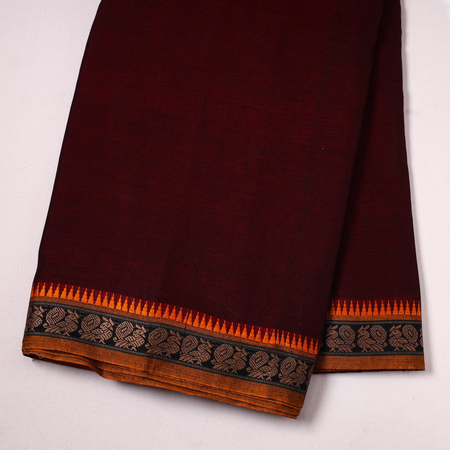  Maroon Mercerised Cotton Dharwad Fabric