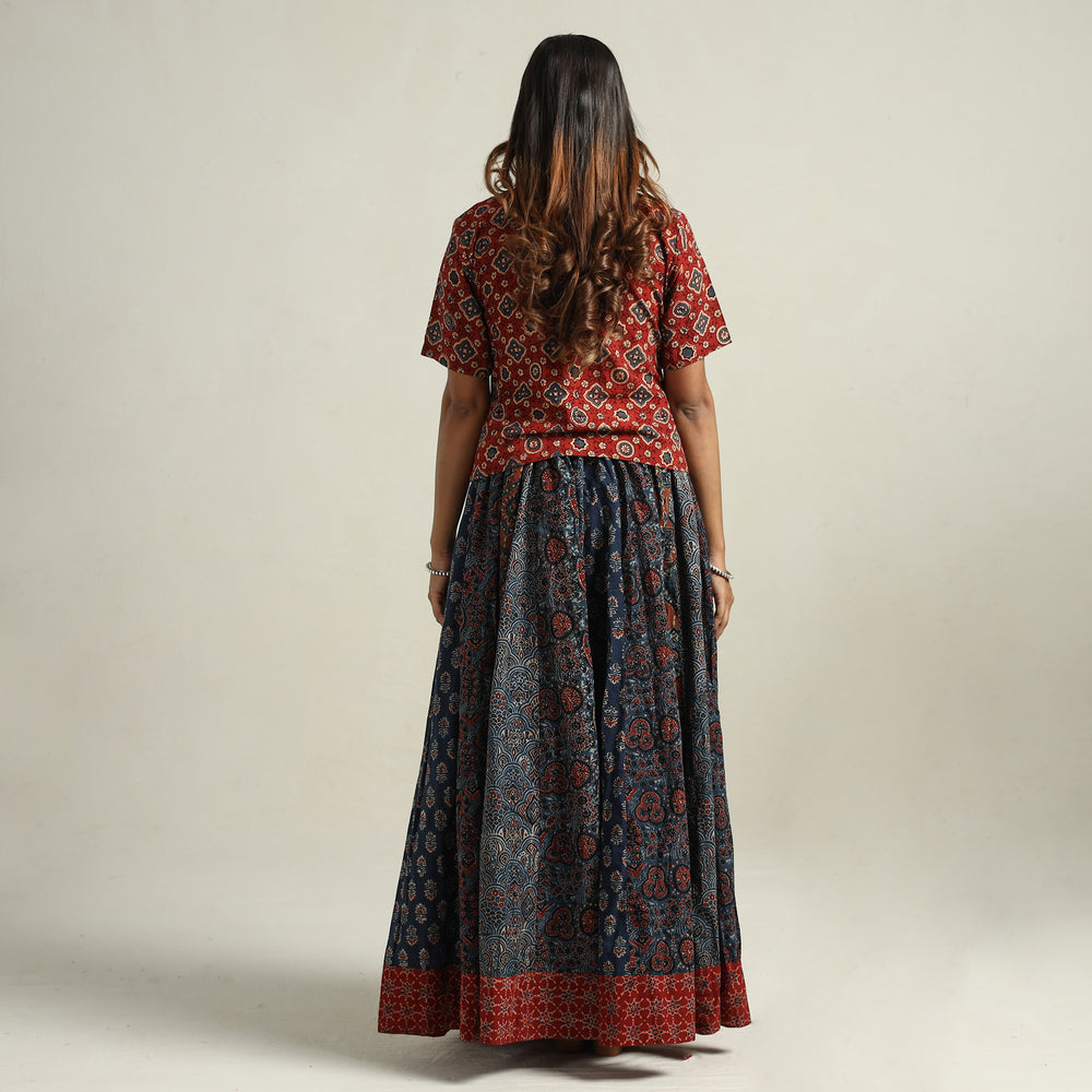 Ajrakh Patchwork Skirt 