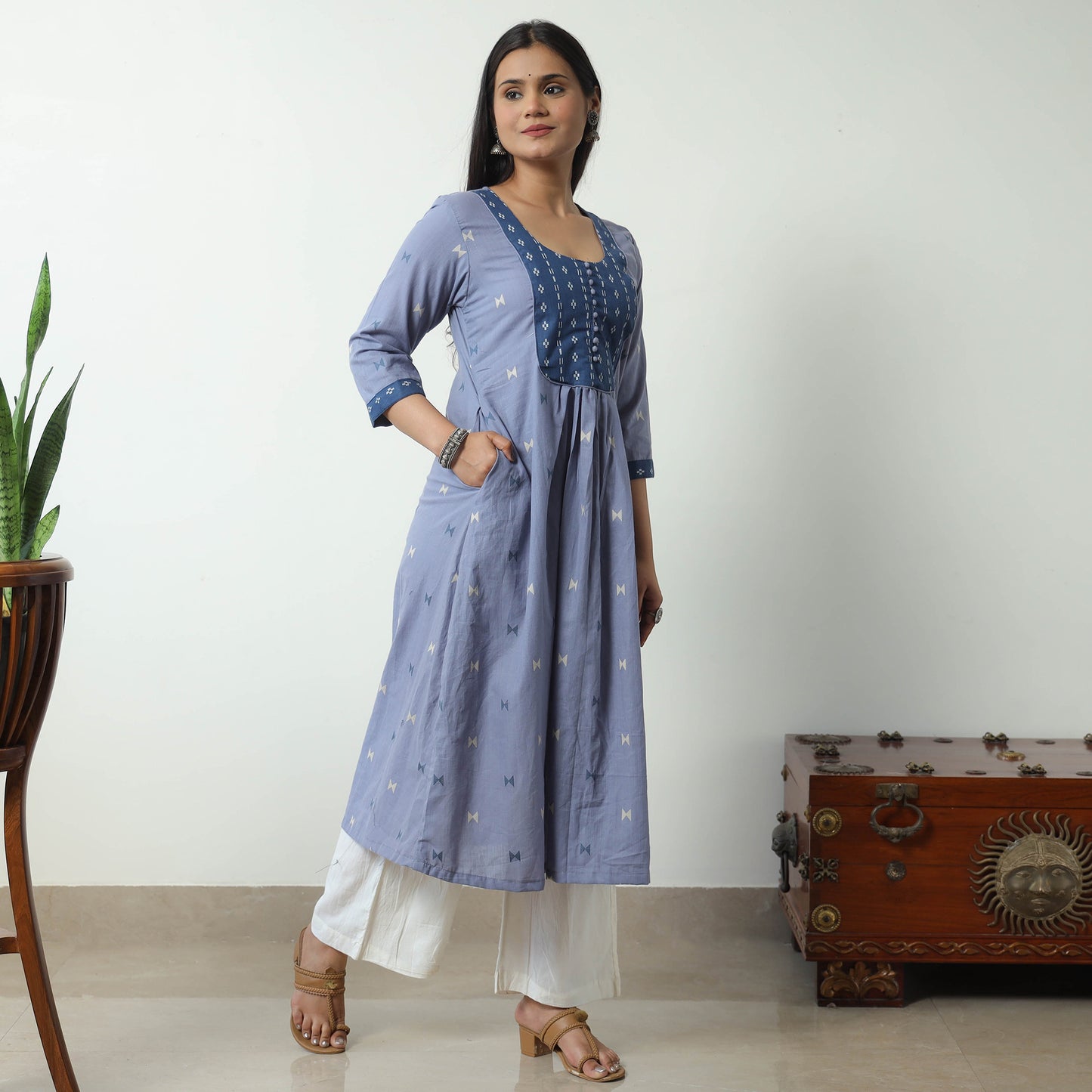 jacquard kurta