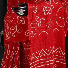 Kutch Bandhani Tie-Dye Cotton Saree 78