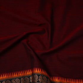  Maroon Mercerised Cotton Dharwad Fabric