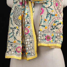 Ranihati Chanderi Silk Hand Embroidered Stole 82