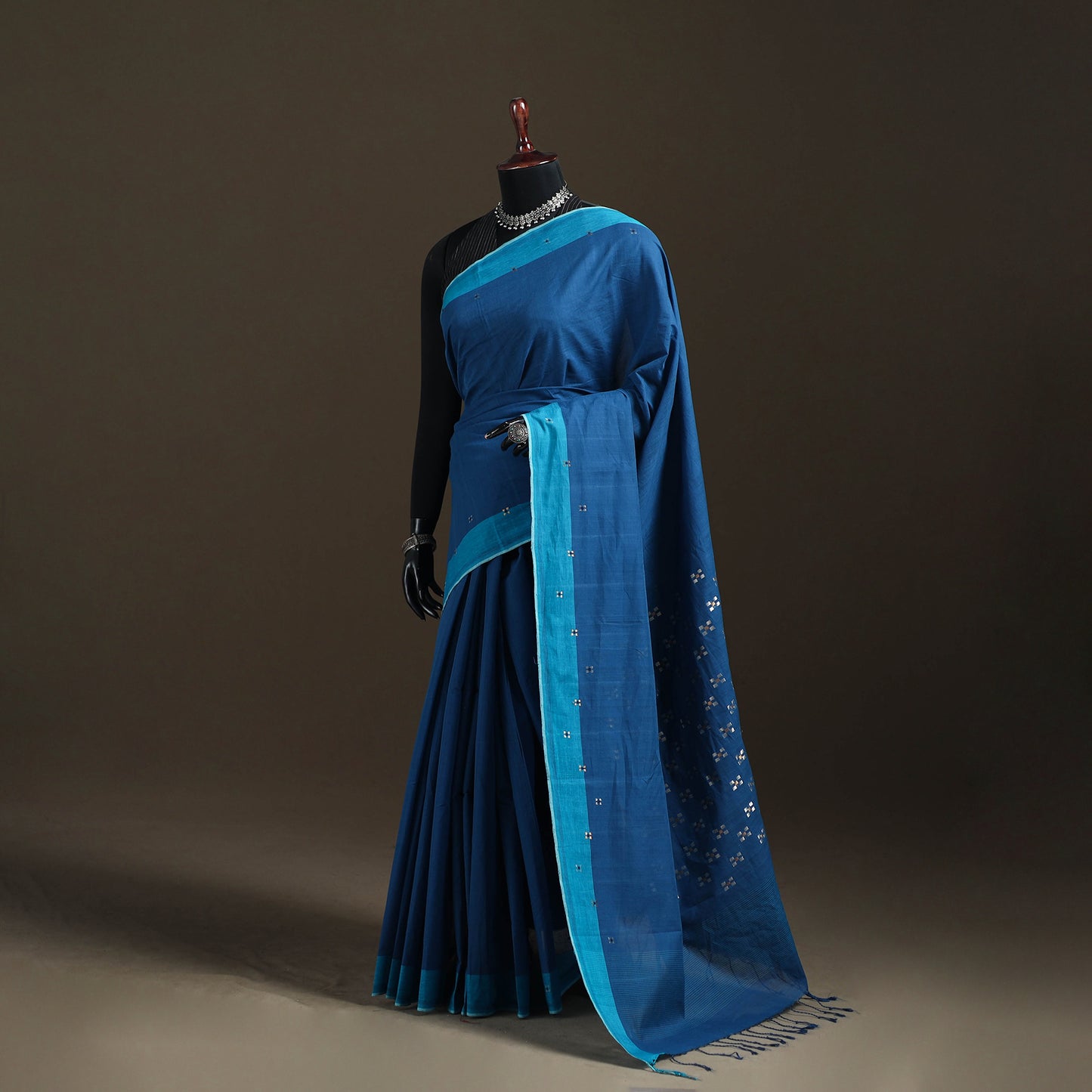 Godavari Jamdani 5 Square Buti Pure Handloom Cotton Saree 30