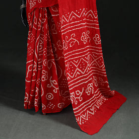 Kutch Bandhani Tie-Dye Cotton Saree 78