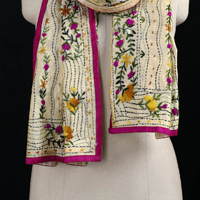 Ranihati Chanderi Silk Hand Embroidered Stole 83