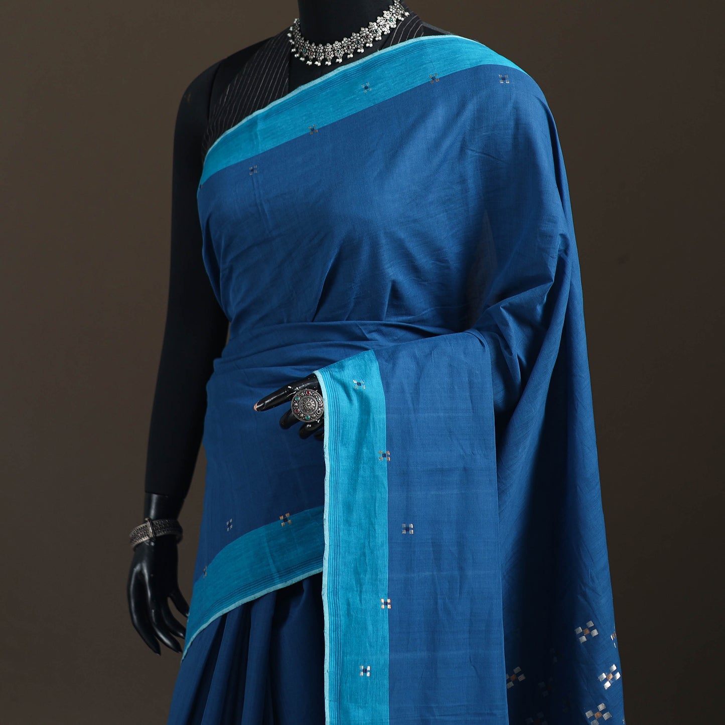 Godavari Jamdani 5 Square Buti Pure Handloom Cotton Saree 30