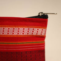 Red - Khun Fabric Quilted Coin Pouch 05