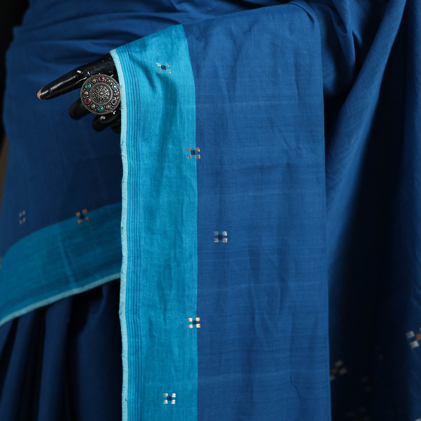 Godavari Jamdani 5 Square Buti Pure Handloom Cotton Saree 30