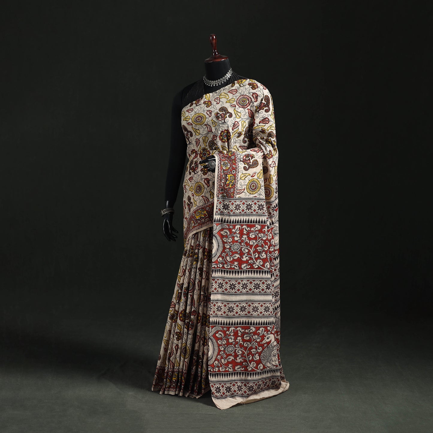 Kalamkari Printed Cotton Saree 29