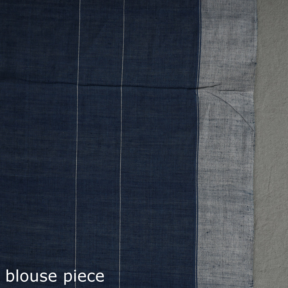 Grey - Srikakulam Jamdani Handspun Handloom Cotton Saree 28