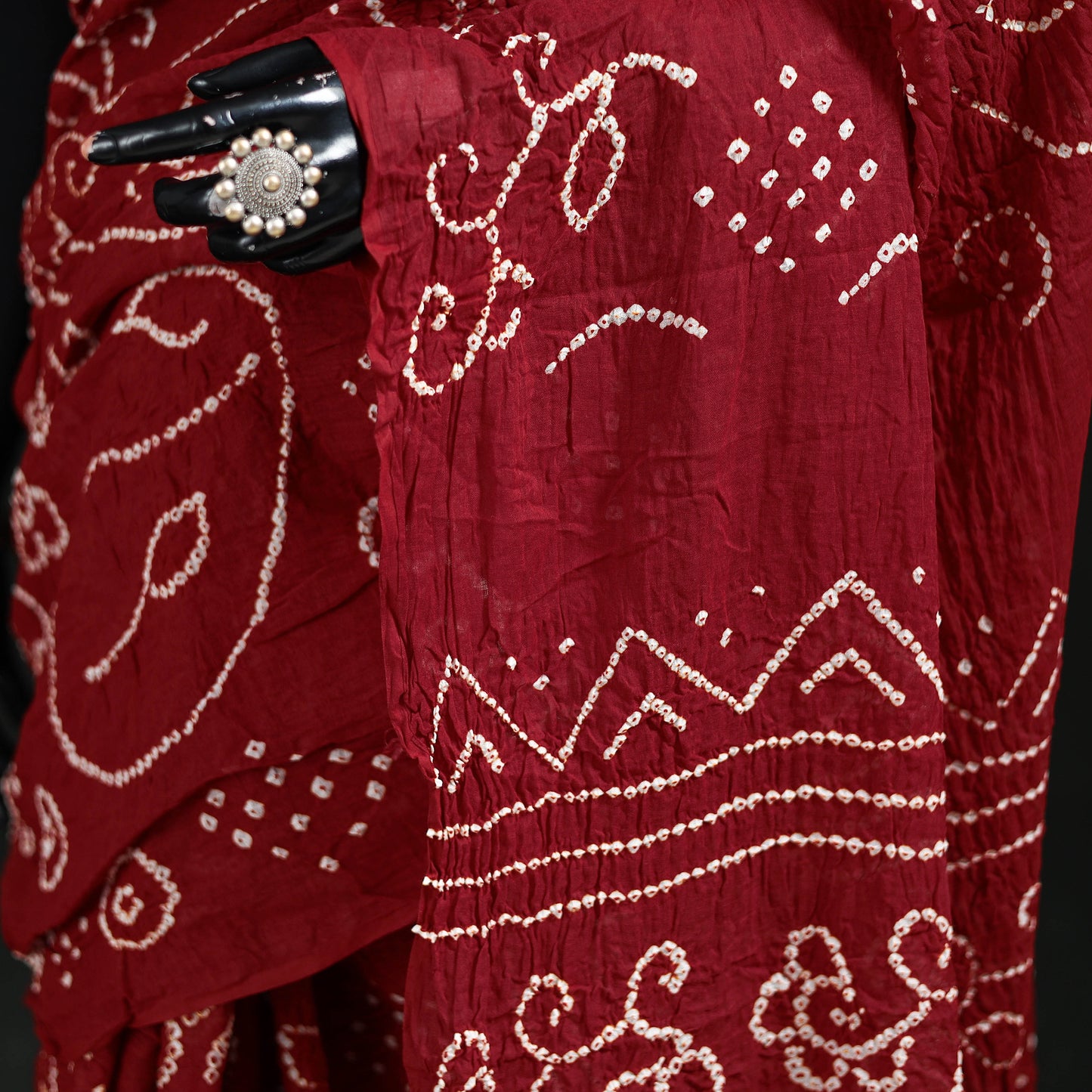 Kutch Bandhani Tie-Dye Cotton Saree 79