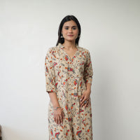 Printed Cotton Straight Kalamkari Kurta 07