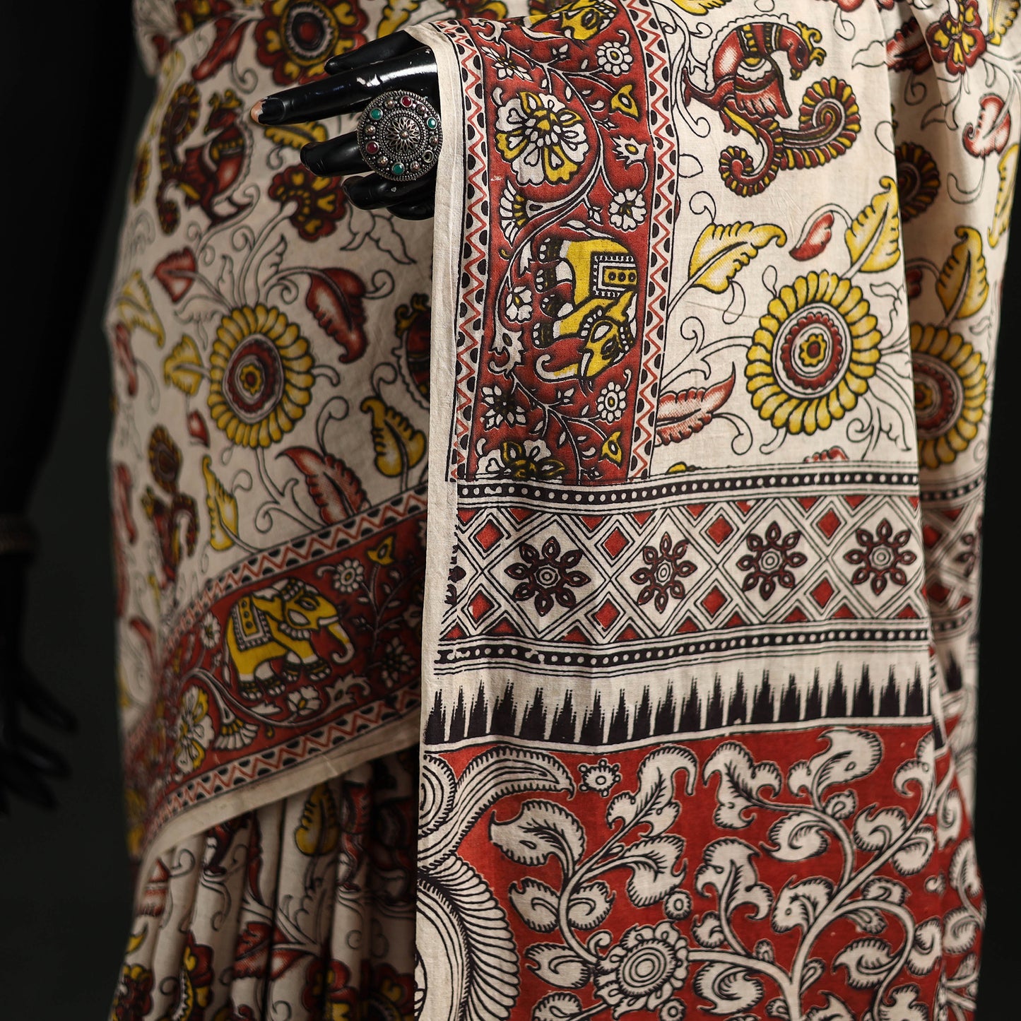 Kalamkari Printed Cotton Saree 29