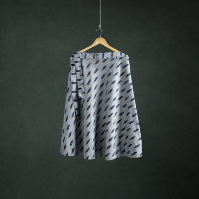 Pochampally Ikat Cotton Wrap Around Skirt 38