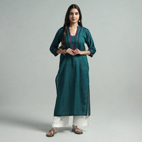 Persian Green - Dharwad Cotton Straight Kurta
