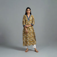 Block Printed Cotton Straight Bagru Kurta 11