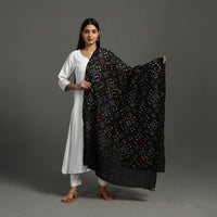 Black - Kutch Tie & Dye Cotton Bandhani Dupatta 12