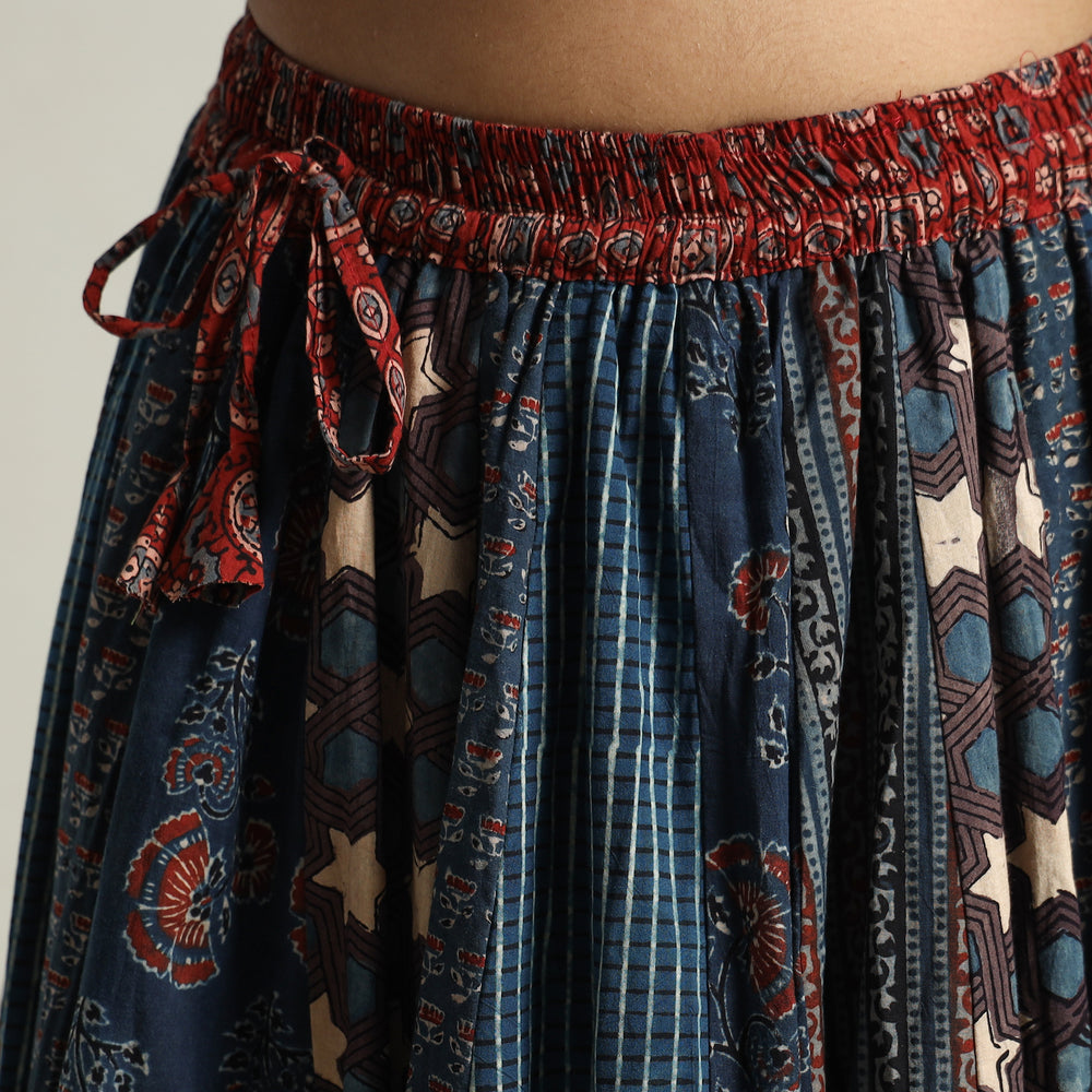 Ajrakh Patchwork Skirt 