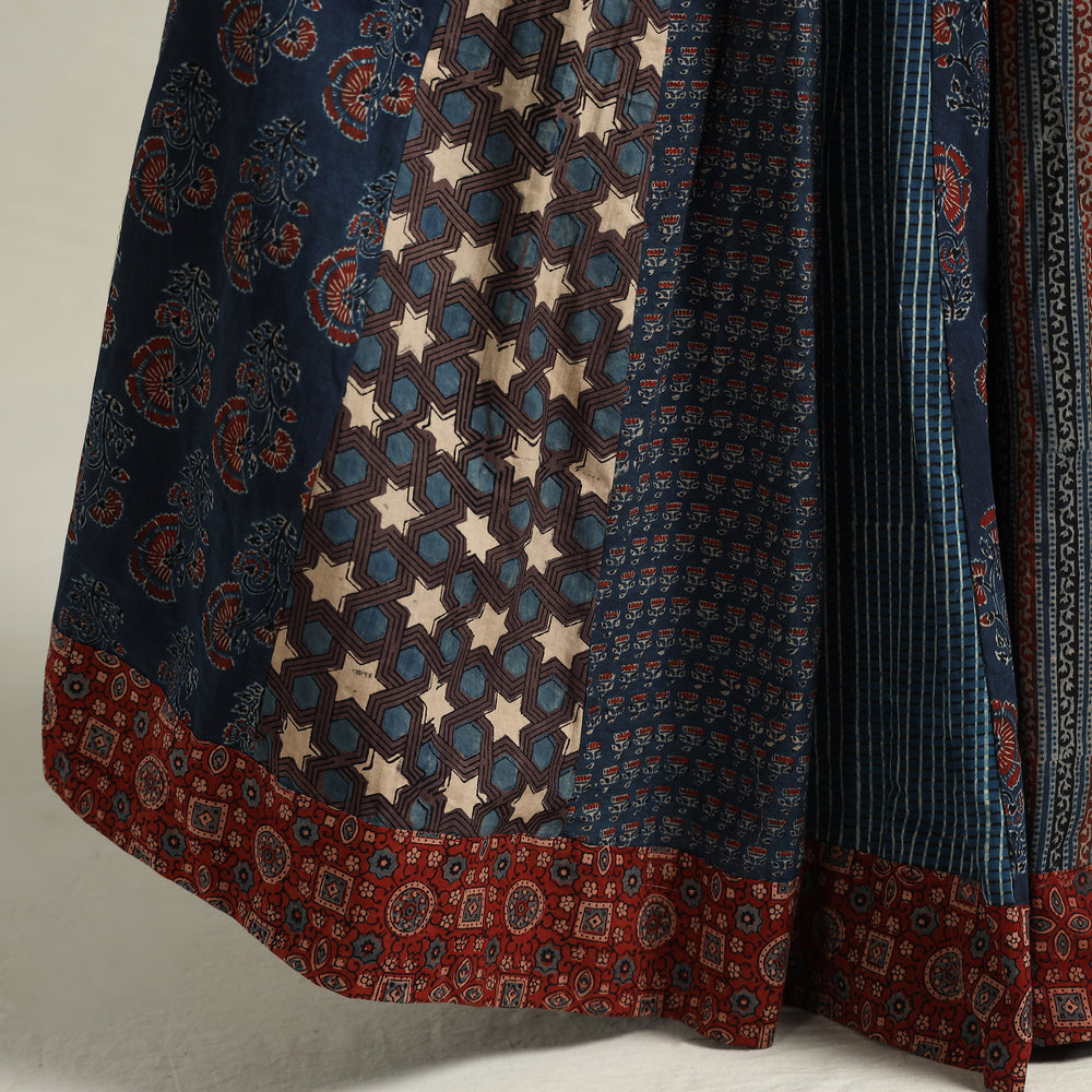 Ajrakh Patchwork Skirt 