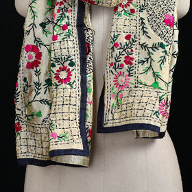 Ranihati Chanderi Silk Hand Embroidered Stole 91