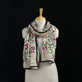 Ranihati Chanderi Silk Hand Embroidered Stole 91