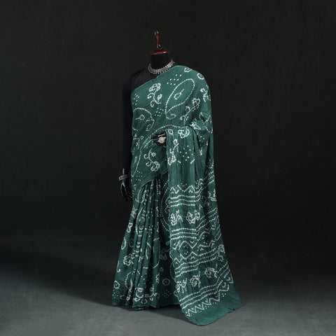 Kutch Bandhani Tie-Dye Cotton Saree 81