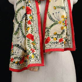 Ranihati Chanderi Silk Hand Embroidered Stole 93