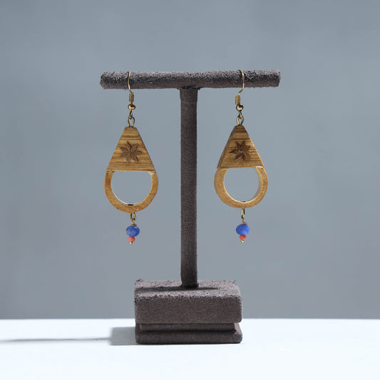Handcrafted Scoop Shaped Bamboo Earrings