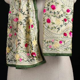Ranihati Chanderi Silk Hand Embroidered Stole 95