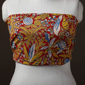 Kalamkari Print Cotton Unstitched Blouse Piece 08