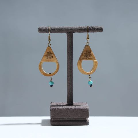 Handcrafted Scoop Shaped Bamboo Earrings
