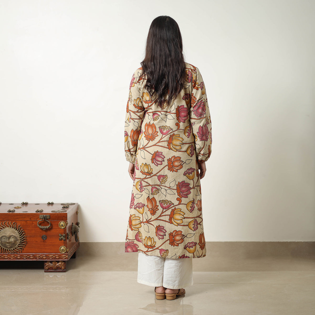 Straight Cotton Kalamkari Kurta 01