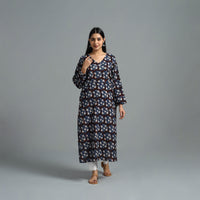 Block Printed Cotton Straight Bagru Kurta 05