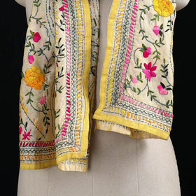 Ranihati Chanderi Silk Hand Embroidered Stole 96