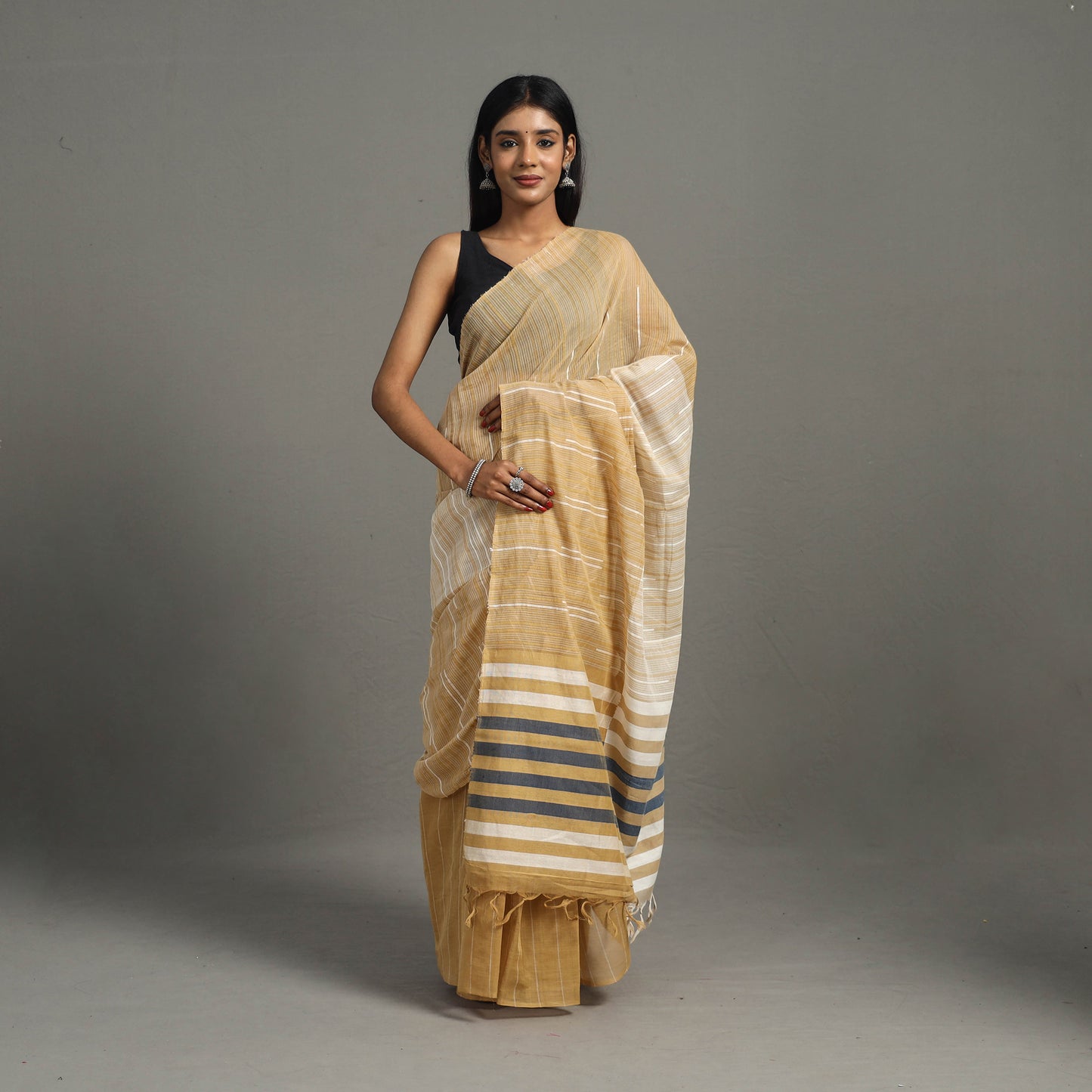 Stripes Cotton Handloom Saree 29