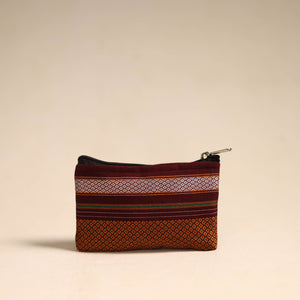 Orange - Khun Fabric Quilted Coin Pouch 11