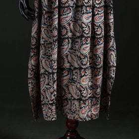 Kalamkari Hand Block Print Natural Dyed Cotton Kaftan (Long) 04