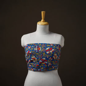 Kalamkari Print Cotton Unstitched Blouse Piece 10