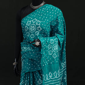Kutch Bandhani Tie-Dye Cotton Saree 82